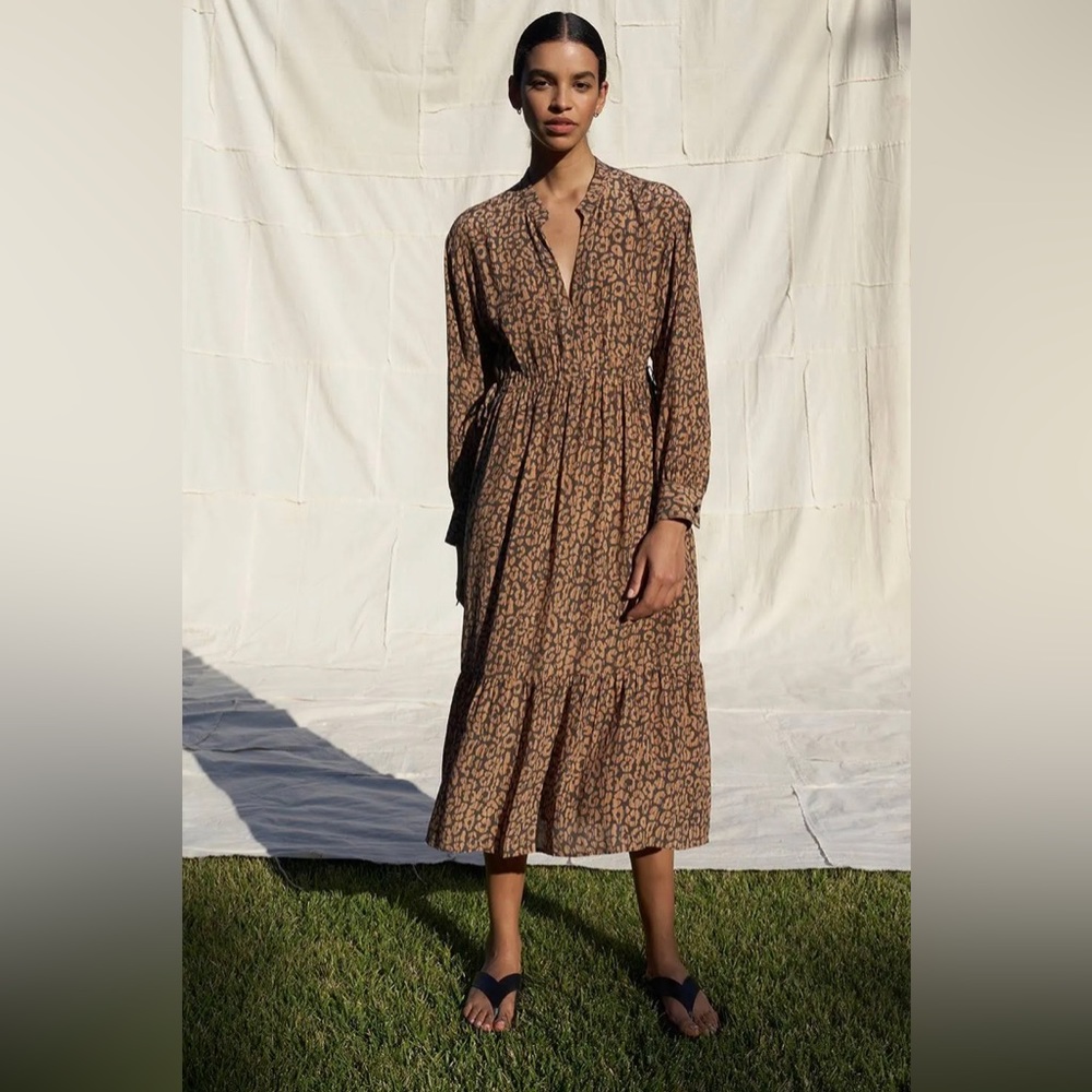 Rails maple batik cheetah dress size small